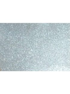   Noname Kreatív dekorgumilap öntapadós 20x30 cm 2 mm glitteres ezüst