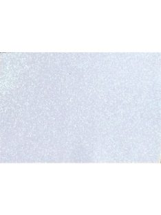   Noname Kreatív dekorgumilap öntapadós 20x30 cm 2 mm glitteres fehér