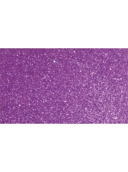 Noname Kreatív dekorgumilap öntapadós 20x30 cm 2 mm glitteres lila