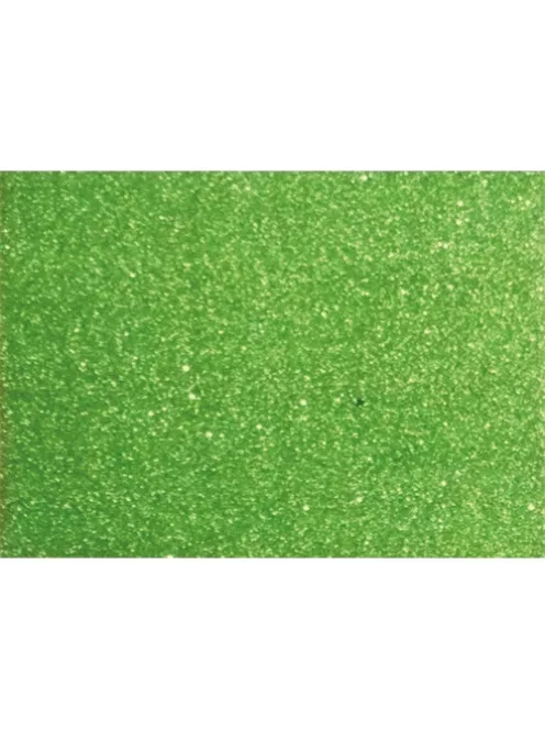 Noname Kreatív dekorgumilap 20x30 cm 2 mm glitteres zöld