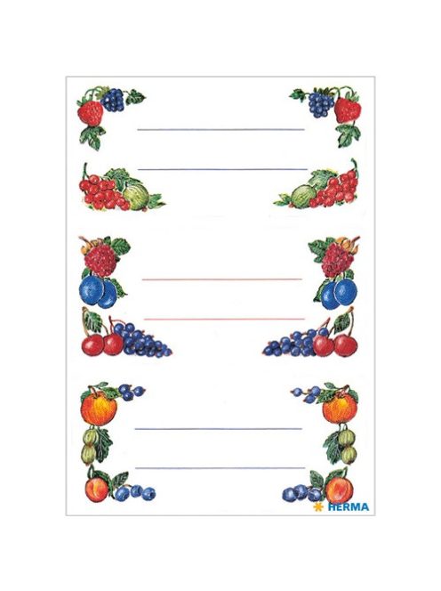 HERMA Dekormatrica Herma konyhai címkék bogyósok