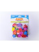 Junior Kreatív Junior habszivacs virágok és szívek 120 db/csomag vegyes színek és méretek