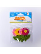 Junior Kreatív Junior filc virágok 4 db/csomag