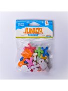 Junior Kreatív Junior öntapadós habszivacs számok 20 db/csomag vegyes színek méretek és formák
