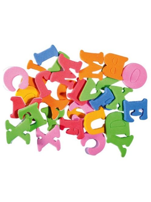 Junior Kreatív Junior öntapadós habszivacs betűk 20 db/csomag vegyes színek formák