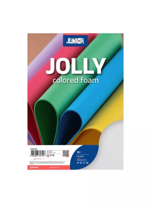 Junior Kreatív Junior dekor gumilap A/4, fehér, 10 db/csomag