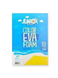   Junior Kreatív Junior dekor gumilap A/4, sárga 10 db/csomag