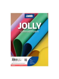   Junior Kreatív Junior dekor gumilap A/4, sárga 10 db/csomag