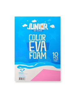   Junior Kreatív Junior dekor gumilap A/4, rózsaszín, 10 db/csomag