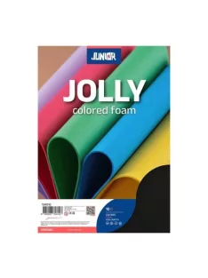   Junior Kreatív Junior dekor gumilap A/4, fekete 10 db/csomag