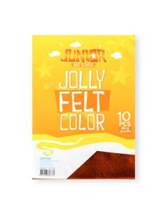 Junior Kreatív Junior filc lapok A/4, barna, 10 db/csomag