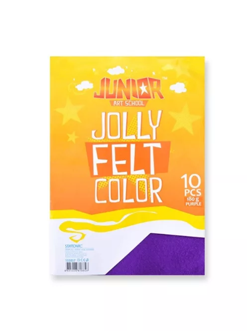 Junior Kreatív Junior filc lapok A/4, lila, 10 db/csomag