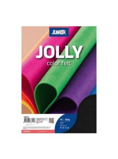 Junior Kreatív Junior filc lapok A/4, fekete, 10 db/csomag