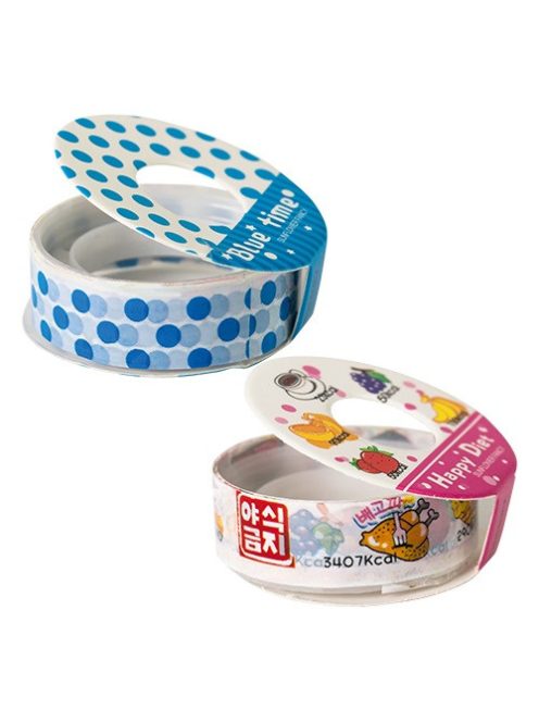 Junior Kreatív Junior ragasztószalag, vegyes mintás, 15mmx2,5 m, 2 db/csomag