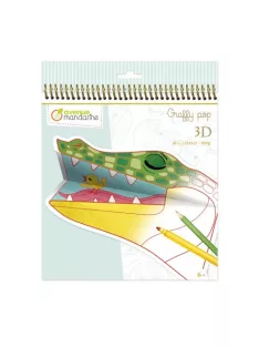   Avenue Mandarine Kreatív színező Avenue Mandarine Graffy Pop 3D, spirálos, A szavanna állatai