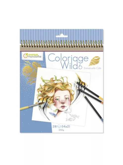 Avenue Mandarine Kreatív színezőfüzet Avenue Mandarine Wild 6 spirálos