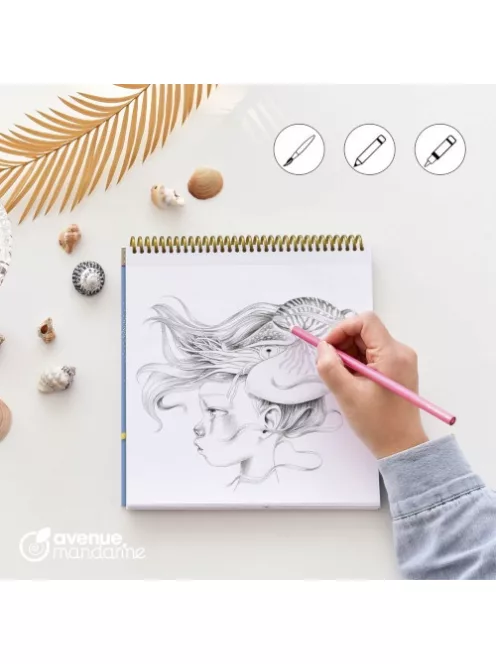 Avenue Mandarine Kreatív színezőfüzet Avenue Mandarine Wild 6 spirálos