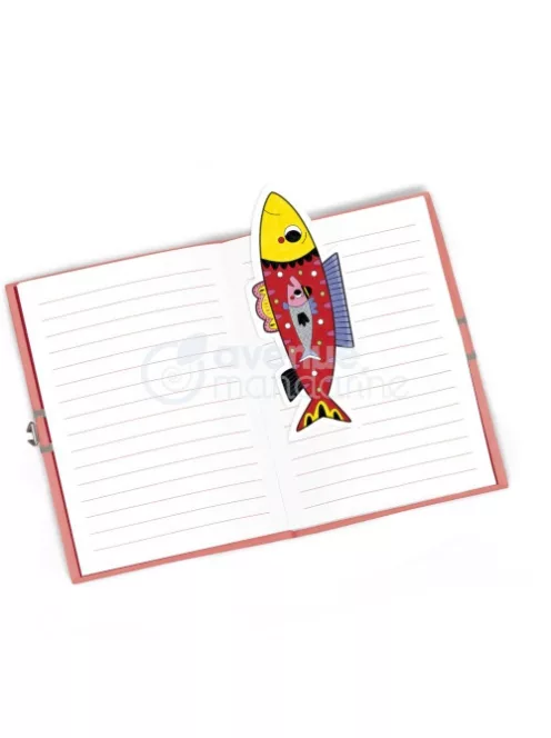 Avenue Mandarine Kreatív színező Avenue Mandarine Graffy könyvjelző Hal