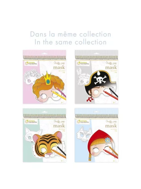 Avenue Mandarine Kreatív színező Avenue Mandarine Graffy maszk Lány