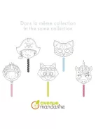 Avenue Mandarine Kreatív színező Avenue Mandarine Graffy álarc pálcikával Hercegnő