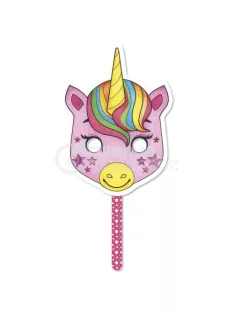   Avenue Mandarine Kreatív színező Avenue Mandarine Graffy álarc pálcikával Unikornis