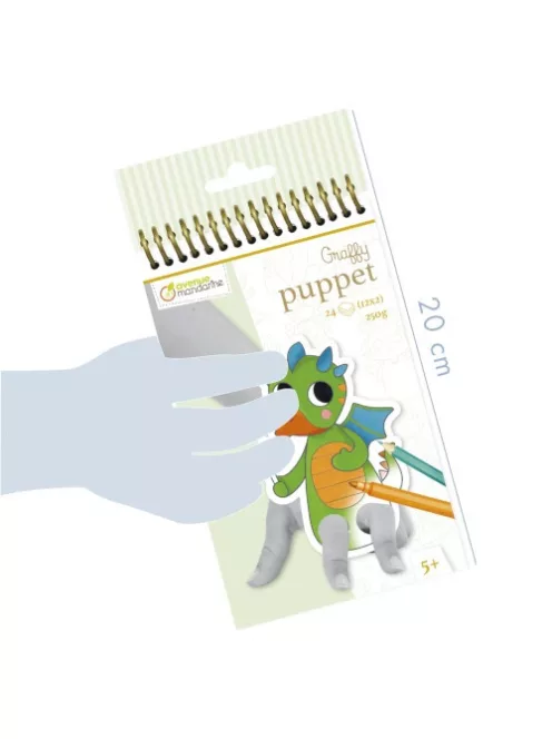 Avenue Mandarine Kreatív színező Avenue Mandarine Graffy ujjbáb Fantasztikus állatok