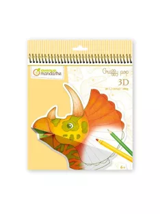   Avenue Mandarine Kreatív színezőfüzet Avenue Mandarine 3D Dinoszaurusz