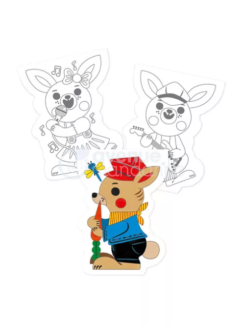 Avenue Mandarine Kreatív színezőfüzet Avenue Mandarine Graffy Nyúl