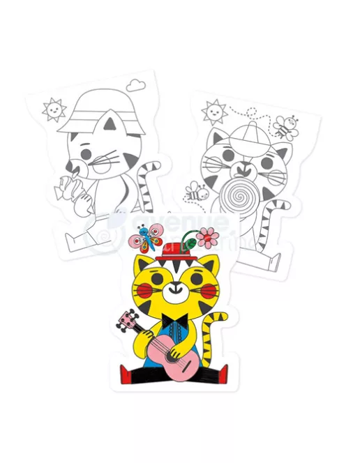 Avenue Mandarine Kreatív színezőfüzet Avenue Mandarine Graffy Macska