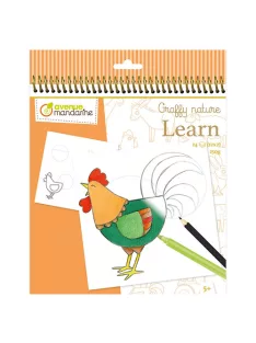   Avenue Mandarine Kreatív színezőfüzet Avenue Mandarine Graffy Learn Farm