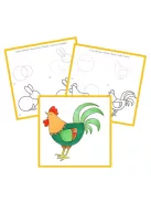 Avenue Mandarine Kreatív színezőfüzet Avenue Mandarine Graffy Learn Farm