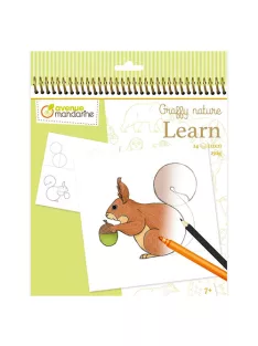   Avenue Mandarine Kreatív színezőfüzet Avenue Mandarine Graffy Learn Erdő