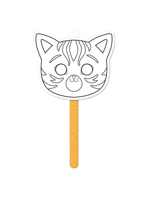 Avenue Mandarine Kreatív színező Avenue Mandarine Graffy álarc pálcikával Macska