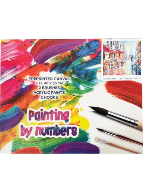 Centrum Kreatív kifestő klt. Centrum számozott, 40x50 cm, Párizsi utca