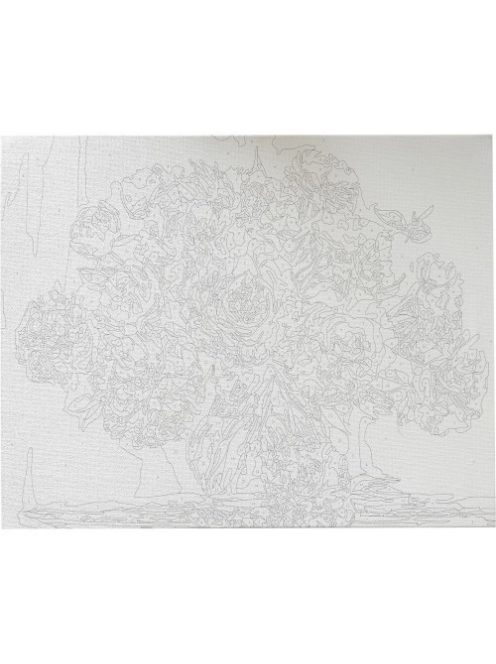 Centrum Kreatív kifestő klt. Centrum számozott, 40x50 cm, Pünkösdi rózsa vázában