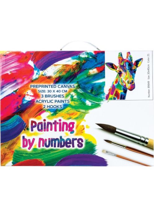 Centrum Kreatív kifestő klt. Centrum számozott, 30x40 cm, Zsiráf