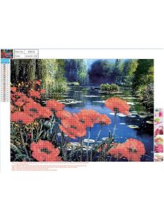   Centrum Kreatív gyémántszemes kirakó Centrum  30x40 cm, Tópart pipacsokkal