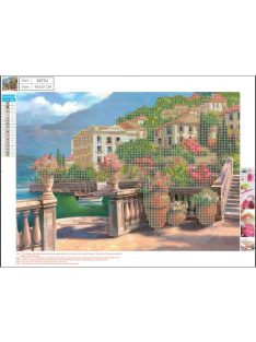   Centrum Kreatív gyémántszemes kirakó Centrum  30x40 cm, Város a vízparton