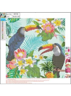   Centrum Kreatív gyémántszemes kirakó Centrum  30x30 cm, Tropical