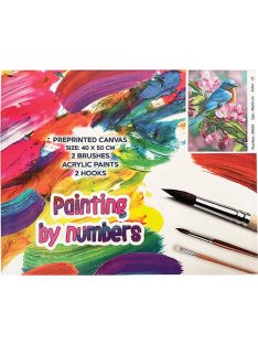   Centrum Kreatív kifestő klt. Centrum számozott, 40x50 cm, Színes madár