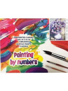   Centrum Kreatív kifestő klt. Centrum számozott, 40x50 cm, Százszorszép csokor