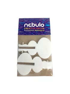 Nebuló Hungarocell 3D hóember 10 cm 2 db/csomag