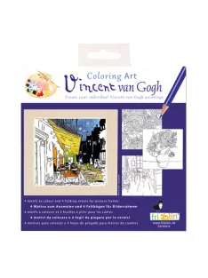   Fridolin Kreatív színezőfüzet Fridolin Van Gogh 4 motívum, összecsukható