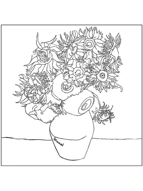 Fridolin Kreatív színezőfüzet Fridolin Van Gogh 4 motívum, összecsukható