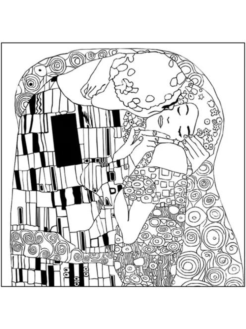 Fridolin Kreatív színezőfüzet Gustav Klimt 4 motívum, összecsukható