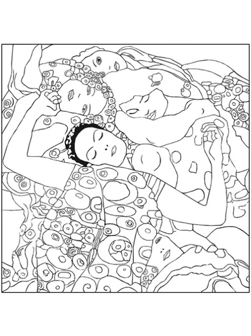 Fridolin Kreatív színezőfüzet Gustav Klimt 4 motívum, összecsukható