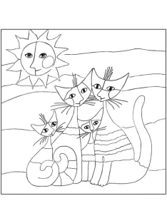   Fridolin Kreatív színezőfüzet Rosina Wachtmeister 4 motívum, összecsukható