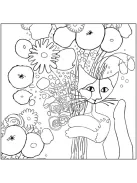 Fridolin Kreatív színezőfüzet Rosina Wachtmeister 4 motívum, összecsukható