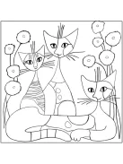 Fridolin Kreatív színezőfüzet Rosina Wachtmeister 4 motívum, összecsukható