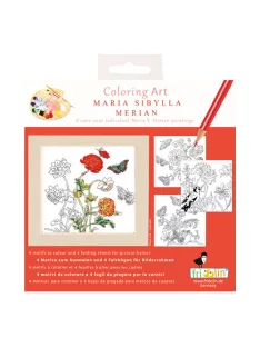   Fridolin Kreatív színezőfüzet Maria Sibylla Merian 4 motívum, összecsukható